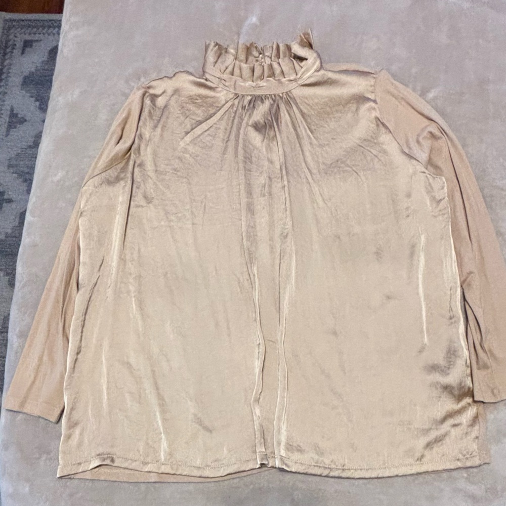 Banana Republic Women’s Satin & Cotton Blouse
